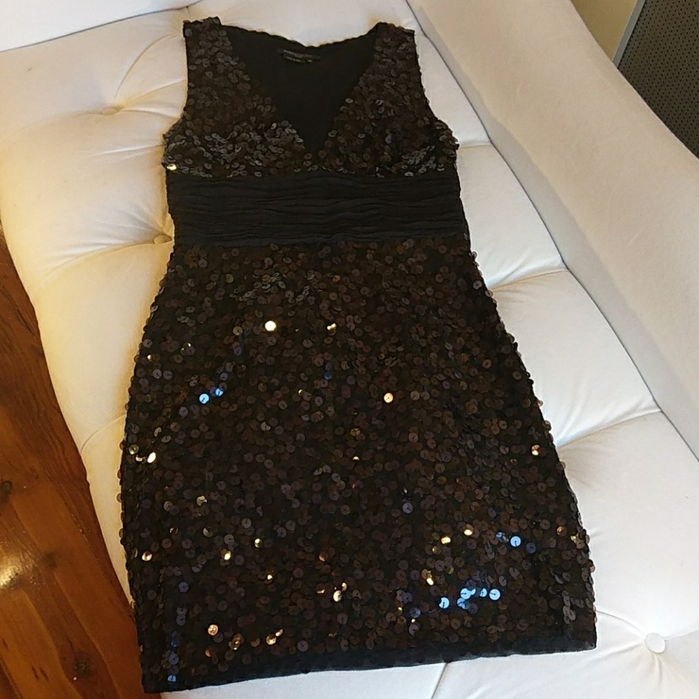 BCBGMAXAZRIA Petites sequin dress